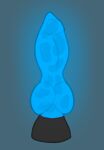  blue dakythefox dildo glowing male sex_toy solo toy wet 