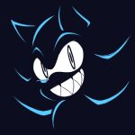  2023 8-bit-britt anthro black_background black_eyes black_pupils blue_outline bust_portrait digital_media_(artwork) eulipotyphlan hedgehog hi_res male mammal outline portrait pupils sega sharp_teeth simple_background smile solo sonic_the_hedgehog sonic_the_hedgehog_(series) teeth three-quarter_view 