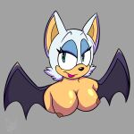  absurd_res anthro bat breasts exposed_breasts female hi_res mammal mobian_bat rouge_the_bat sega shadydaone solo solo_focus sonic_the_hedgehog_(series) 
