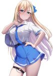  absurdres breasts delinquent highres karaage_bou large_breasts original school_uniform thighs 