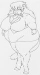  2009 anthro belly big_breasts big_butt bottomwear breast_expansion breasts businesswear butt clothed clothing danellz expansion felid female hair huge_breasts kathy_(danellz) legwear lion mammal necktie obese obese_anthro obese_female office_clothing open_mouth overweight overweight_anthro overweight_female pantherine sketch skirt solo stockings thick_thighs traditional_media_(artwork) weight_gain 
