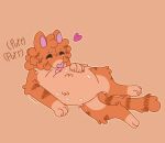  &lt;3 alleycat8706_(artist) belly_lick domestic_cat dreamworks eyes_closed felid feline felis feral fuzzy licking lying male mammal markings multi_nipple nipples on_back pregnant pregnant_male purring puss_in_boots_(dreamworks) puss_in_boots_(film) puss_in_boots_the_last_wish solo striped_body striped_markings stripes tabby_cat tongue tongue_out 