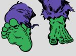  clothing feet green_body green_skin hi_res hulk humanoid male marvel oganok torn_clothing 