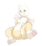  anthro big_breasts blush breasts butt canid canine canxue canxue_(character) feet female fingers foot_focus fox fur hair hi_res hindpaw holyhorizon human humanoid long_hair looking_at_viewer mammal nipples nude pawpads paws portrait smile solo tail tongue young 