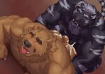  2023 abs absurd_res adios all_fours anthro anthro_on_anthro anthro_penetrated anthro_penetrating anthro_penetrating_anthro ass_up bear ben_sogan biceps black_body black_fur blush bodily_fluids brown_background brown_bear brown_body brown_fur butt claws cum cum_in_ass cum_inside cum_on_butt dark_(tigerballshow) deltoids duo ear_piercing ear_ring felid finger_claws flexor_carpi from_behind_position fur genital_fluids genitals hair hi_res leapfrog_position male male/male male_penetrated male_penetrating male_penetrating_male mammal neck_tuft nipple_piercing nipple_ring nipples open_mouth pantherine pecs penetration penis piercing red_eyes ring_piercing sex simple_background small_tail striped_body striped_fur stripes tail tiger tongue tongue_out tuft ursine vein veiny_penis white_hair white_stripes 