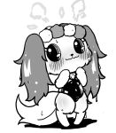  anthro bird_dog blush canid canine canis cavalier_king_charles_spaniel chibi clothing digital_media_(artwork) domestic_dog female flower flower_crown fluffy fluffy_ears fluffy_tail flustered hi_res hunting_dog jewelpet long_ears mammal monochrome one-piece_swimsuit plant sanrio sapphie sega sega_toys semi-anthro solo spaniel swimwear tail toy_dog unknown_artist wet 