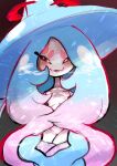  anthro breasts featureless_crotch female generation_8_pokemon gigantamax_pokemon hatterene nintendo pokemon pokemon_(species) red_clouds red_eyes small_breasts solo unknown_artist 