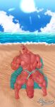  2022 absurd_res alternate_version_at_source animate_inanimate anthro anus armpit_hair balls beach beach_towel big_penis body_hair butt butt_hair camelid clothing clothing_aside epic_games erection fortnite fur genitals glistening glistening_body hairy hairy_balls hi_res huge_penis humanoid_genitalia living_pinata llama looking_at_viewer looking_back lt._john_llama male mammal muscular muscular_anthro muscular_arms muscular_male on_ground on_towel penis pinata pink_body pink_fur rear_view rosarium sea seaside sky solo sun thong thong_aside towel underwear underwear_aside vein veiny_penis water 