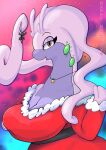  anthro breasts christmas clothed clothing dragon generation_6_pokemon goodra goopyarts hi_res holidays nintendo pokemon pokemon_(species) remi_(goopyarts) 