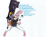  anthro big_breasts blush breasts capcom comic eeveelution english_text female generation_6_pokemon greatsword hi_res monster_hunter nintendo pace-maker pokemon pokemon_(species) small_waist solo sylveon text thick_thighs wide_hips 