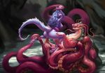  animal_humanoid anthro artist_hisade cephalopod cephalopod_humanoid dragon dragon_humanoid duo female has hi_res humanoid lovely male male/female marine marine_humanoid mollusk mollusk_humanoid octopus_humanoid sex tentacles_on_male the with 