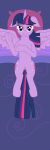 absurd_res asiagosandwich bed dakimakura_design equid equine female feral friendship_is_magic furniture hair hasbro hi_res hooves horn horse lying mammal my_little_pony on_back on_bed pillow pony purple_body purple_eyes purple_hair solo twilight_sparkle_(mlp) underhoof winged_unicorn wings 