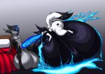  abaddon_evandermun_(abaddonad) anthro arctic_fox big_breasts big_dom_small_sub big_penis black_body black_fur blue_cum blue_hair blue_penis bodily_fluids bottom_heavy breasts can&#039;t_be_found_on_site. canid canine colored_cum cum cum_inflation custom_species dominant duo female fox fur genital_fluids genitals glowing glowing_cum glowing_genitalia hair hi_res huge_breasts huge_penis hyper hyper_breasts hyper_genitalia hyper_penis inflation izadore_evandermun_(kaiser) male male/female mammal penis red_sheets size_difference unusual_bodily_fluids unusual_cum unusual_genital_fluids white_body white_fur 
