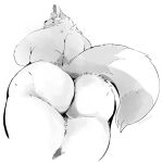  2023 absurd_res anthro big_butt blaine_the_fennec_fox butt butt_focus canid canine digital_media_(artwork) fennec fox fur hair hi_res huge_butt legs_together looking_at_viewer looking_back looking_back_at_viewer low-angle_view male mammal monochrome nude overweight overweight_anthro overweight_male portrait presenting presenting_hindquarters rear_view simple_background smile solo super-tuler tail tail_aside thick_thighs three-quarter_portrait white_background 