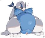  &lt;3 2023 anthro areola bedroom_eyes big_breasts big_pussy blue_areola blue_body blue_nipples blush breasts censor_bar clitoris colored_sketch erect_clitoris female generation_2_pokemon genitals haramikarubi legendary_pokemon lugia narrowed_eyes nintendo nipples nude pokemon pokemon_(species) pussy seductive simple_background sketch slightly_chubby solo thick_thighs tongue white_background white_body 