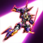  acceptor armor assault_visor cannon character_request drill drill_tank full_armor full_powered_gridknight gattai glowing glowing_eye glowing_mouth gridknight_(ssss.gridman) gridman_universe gridman_universe_(film) helmet highres holding holding_sword holding_weapon horns mecha mutaguchi_hiroki no_humans official_art robot science_fiction shoulder_cannon ssss.dynazenon ssss.gridman super_robot sword tokusatsu v-fin weapon 