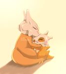  animal_focus closed_eyes cubone flower fuku-sk highres holding holding_flower hug light_brown_background marowak mixed-language_commentary mother_and_child no_humans pink_flower pokemon pokemon_(creature) shadow signature simple_background skull_on_head twitter_username 