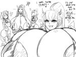  &lt;3 2023 after_transformation alternate_breast_size animal_humanoid animal_print areola areola_slip big_breasts big_butt bovid bovid_humanoid bovine bovine_humanoid breast_expansion breast_size_difference breasts butt cattle_humanoid clothing cow_print cowbell cross-popping_vein dialogue doki_doki_literature_club! ellipsis exclamation_point expansion female glubtastic group horn horned_humanoid huge_breasts huge_butt huge_thighs humanoid hyper hyper_breasts looking_at_viewer mammal mammal_humanoid monika_(doki_doki_literature_club!) monochrome natsuki_(doki_doki_literature_club!) open_mouth sayori_(doki_doki_literature_club!) signature smile tail text thick_thighs tongue tongue_out wide_hips yuri_(doki_doki_literature_club!) 