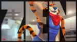  anthro clothed clothing felid frosted_flakes fur kellogg&#039;s looking_at_viewer male mammal mascot pantherine solo striped_body striped_fur stripes tail tiger tony_the_tiger zenthetiger 