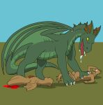  bluepredator dragon hi_res killing predator/prey 