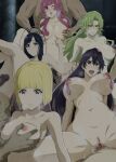  5girls 6+boys antenna_hair bambietta_basterbine black_hair bleach bleach:_the_thousand-year_blood_war blonde_hair blue_eyes blunt_bangs breast_sucking breasts breasts_apart brown_eyes candice_catnipp censored completely_nude condom condom_on_nipples cowgirl_position genderswap genderswap_(mtf) giselle_gewelle grabbing grabbing_another&#039;s_breast grabbing_from_behind green_eyes green_hair group_sex hair_between_eyes hetero highres lactation large_breasts liltotto_lamperd long_hair meninas_mcallon mosaic_censoring multiple_boys multiple_girls navel nipple_tweak nipples nude orgy paid_reward_available pc_pc_(naruse1) penis pink_eyes pink_hair quincy short_hair sternritter straddling sweat tied_nipples used_condom vaginal 