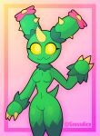  absurd_res anthro breasts cactus female generation_5_pokemon genitals grossdice hi_res maractus navel nintendo nipples plant pokemon pokemon_(species) pussy small_breasts smile solo 