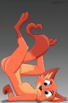  absurd_res anthro broken_tail canid canine disney fan_character female feral fox hi_res mammal megan_fawkes paws raised_paw sergeyfoxx solo zootopia 