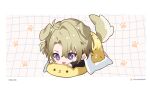  1boy 3000x4500 animal_ears blonde_hair chibi dog_boy dog_ears dog_tail highres looking_at_viewer luca_kaneshiro male_focus nijisanji nijisanji_en purple_eyes tail virtual_youtuber 