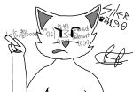  domestic_cat felid feline felis hi_res humanoid male mammal silver_(silverinporn) silverinporn solo writing_text xdd 