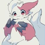  ambiguous_gender anthro biped fur generation_3_pokemon h_rin0u0 hi_res looking_at_viewer nintendo pokemon pokemon_(species) red_body red_eyes red_fur simple_background smile smiling_at_viewer solo white_background white_body white_fur zangoose 