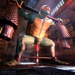  3d_(artwork) absurd_res anthro bdsm blender_(software) bondage bound chastity_cage chastity_device digital_media_(artwork) dildo dungeon exercise hi_res male michelangelo_(tmnt) predicament predicament_bondage reptile scalie sex_toy slave solo stormrider teenage_mutant_ninja_turtles torture turtle weights workout 