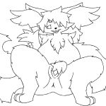  1:1 3_eyes 3_tails anthro anus big_breasts big_hair biped braixen breasts chest_tuft female fluffy generation_6_pokemon genitals hair hi_res inner_ear_fluff inviting lilya_nida long_hair looking_at_viewer multi_eye multi_tail nintendo open_mouth paws pokemon pokemon_(species) pussy solo spread_legs spread_pussy spreading tail tammy_(lilya_nida) thick_thighs tuft wide_hips 