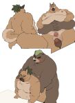  absurd_res anal anthro anus ashigara balls bear belly blush brown_body brown_fur butt canid canine canis domestic_dog duo erection foreskin fur genitals hi_res lifewonders male male/male male_penetrated male_penetrating male_penetrating_male mammal moobs navel nipples nude overweight penetration penis quanjiang scar sex thigh_sex tokyo_afterschool_summoners yasuyori 