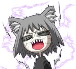  angry animal_humanoid anime_style black_clothing black_topwear cat_humanoid chibi clothing eyes_closed felid felid_humanoid feline feline_humanoid grey_hair hair humanoid inner_ear_fluff low_res male mammal mammal_humanoid motion_lines neco-arc_chaos neco_spirit official_art open_mouth scar shaded sharp_teeth shocked short_hair simple_shading solo takashi_takeuchi teeth thumbnail topwear tuft 