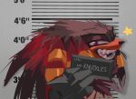  anthro english_text hi_res indigobeats knuckles_the_echidna male one_eye_closed sega sharp_teeth smile solo sonic_the_hedgehog_(series) teeth teeth_showing text wink 