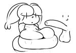  :&lt; anthro balls big_breasts breasts bunsandnoble cleavage cleavage_overflow clothed clothing crossgender duo ears_down female foreskin genitals hair lagomorph leporid male mammal monochrome nipples_outline pecan_(bunsandnoble) penis pivoted_ears rabbit simple_eyes simple_face smile vertical_bar_eyes 