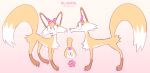  anus blondie_(labbit1337) canid canine female feral fox genitals hi_res labbit1337 mammal model_sheet pronouns pussy solo 