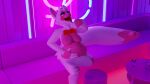  absurd_res anthro bodily_fluids bow_tie breasts canid canine copi_cat_(artist) female five_nights_at_freddy&#039;s fox funtime_foxy_(fnaf) funtime_foxy_(fnafsl) furniture hand_on_stomach hi_res mammal neck_bulge neon_lights on_sofa open_mouth oral_vore saliva saliva_string scottgames sister_location sitting sitting_on_sofa sofa solo tagme tongue tongue_out vore 