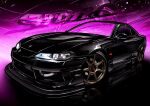  black_car car chris_ilst glint highres motor_vehicle nissan nissan_s15_silvia nissan_silvia no_humans original reflection vehicle_focus vehicle_name zoom_layer 