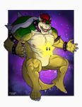  absurd_res barazoku bowser hi_res humanoid king_koopa koopaling leather lizard male mario mario_bros muscular nintendo reptile scalie sfw sfw_edit sfw_version solo 