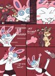  anthro biped black_body black_fur blue_sclera cum_bucket dialogue eeveelution fur generation_2_pokemon generation_4_pokemon generation_6_pokemon group hi_res leafeon male nintendo pokemon pokemon_(species) silly_imp sylveon tan_body tan_fur trio umbreon white_body white_eyes white_fur 