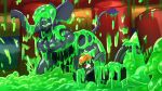  16:9 2023 absurd_res anthro ardan_(vairos) biped breasts digital_drawing_(artwork) digital_media_(artwork) dragon duo elephant elephantid game_show glistening gunge hair hi_res mammal messy orange_hair proboscidean sexotheque size_difference slime widescreen 