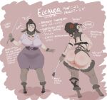  anthro big_butt bovid butt caprine clothing dialogue dominatrix dreamy_pride eleanor_(dreamy_pride) english_text female hi_res huge_butt legwear lingerie looking_at_viewer looking_back looking_back_at_viewer mammal sheep solo text thigh_highs 