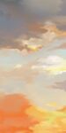  blue_sky cloud gradient_sky h_kawa landscape no_humans orange_sky original sky sky_focus sunset 