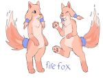  2019 4:3 anthro biped blue_clothing canid canine character_name chest_tuft clothing colored_sketch digital_drawing_(artwork) digital_media_(artwork) digitigrade eyes_closed featureless_crotch fire firefox firefox_(character) flaming_hair flaming_tail flat_colors fox fur fur_markings gloves_(marking) hair happy leg_markings mammal markings multicolored_ears nude orange_body orange_ears orange_fur orange_inner_ear orange_nose orange_pawpads orange_tail pawpads paws pseudo_hair puppkittyfan1 red_body red_ears red_fox red_fur red_hair red_pawpads red_tail simple_background sketch smile socks_(marking) solo standing tail tail_markings tan_body tan_fur tan_hair tan_tail text tuft two_tone_ears white_background 