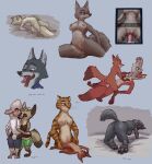  aardwolf absurd_res all_fours anneke_(weaver) anthro avo_(weaver) balls becky_wilde_(visiti) bed bedroom_eyes betty_(weaver) blush bodily_fluids bottomwear bovid breasts canid canine canis caprine charlie_(weaver) clothing disney drooling duo ear_piercing ear_ring edina_(robcivecat) ejaculation english_text famished_(artist) felid feline female fingering fox furniture genital_fluids genitals group group_sex hi_res hyena incest_(lore) judy_hopps lagomorph leporid male male/female mammal masturbation narrowed_eyes nick_wilde nipples nude officer_fangmeyer officer_wolfard open_mouth oral pack_street pantherine penis piercing presenting pussy pussy_ejaculation pussy_juice rabbit remmy_cormo ring_piercing saliva seductive sex sheep shirt shorts sweat tank_top teeth text threesome tiger topwear trio whiskers wolf zootopia 