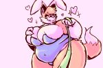  &lt;3 2022 anthro arm_tuft blue_clothing blue_leotard breast_squish breasts bunny_costume canid canine cheek_tuft cleavage cleavage_overflow clothed clothing costume dipstick_tail dominant dominant_female elbow_tuft facial_tuft fake_ears fake_rabbit_ears female fox fur gloves_(marking) hair hand_on_breast hi_res hip_tuft inner_ear_fluff leash leash_pull leotard licking licking_lips mammal markings overweight overweight_female pink_nose red_body red_fox red_fur red_hair ropnolc solo sparkles squish tail tail_markings thick_thighs tongue tongue_out tuft white_body white_fur zera_(titsunekitsune) 