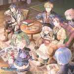  3boys 4girls altina_orion animal armchair ash_carbide black_hair blonde_hair blue_hair blush boots chair closed_eyes coat dog eiyuu_densetsu embarrassed english_commentary glaring gloves green_eyes green_hair hair_bun hajimari_no_kiseki holding holding_animal holding_dog holding_photo jacket juna_crawford kurt_vander long_hair looking_at_viewer lucia_schwarzer multiple_boys multiple_girls musse_egret official_art on_chair open_clothes open_jacket photo_(object) photo_album pink_hair rean_schwarzer red_eyes rocking_chair sen_no_kiseki shoes short_hair sidelocks sitting skirt smile thors_military_academy_branch_campus_uniform uniform white_hair wolfyinthecity yellow_eyes 