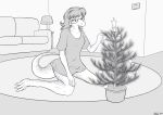  christmas christmas_tree evaline_churchell eyewear glasses hi_res holidays iguanid leksi_(artist) lizard plant reptile scalie tree 