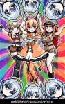  .live 4girls absurdres animal_ears blue_eyes blue_hair boots brown_hair caracal_(kemono_friends) dancing extra_ears gloves grey_hair highres indie_virtual_youtuber irodori_mayoi kemono_friends kemono_friends_v_project kneehighs long_hair looking_at_viewer multiple_girls orange_hair partal purple_eyes rikumu shirt simple_background skirt socks tail virtual_youtuber zebrablack 